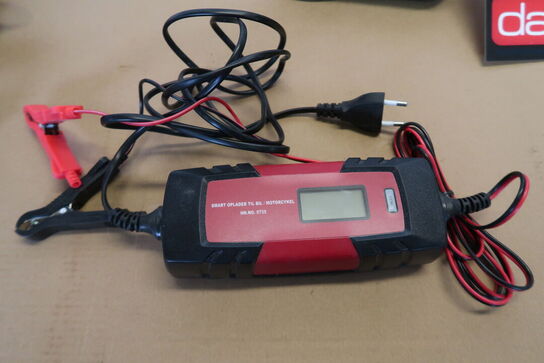 Smart oplader til bil / Motorcykel MOMSFRI