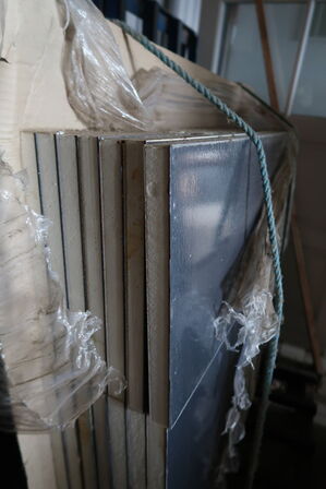 4 stk. Vinduespartier, Plast - Ubrugt (Uden glas)