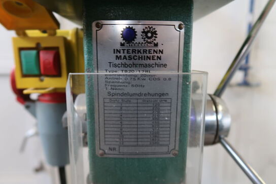 Søjleboremaskine, Interkernn TB20 / 12 RL