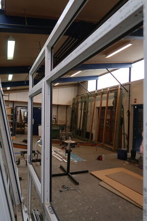 4 stk. Vinduespartier, Plast - Ubrugt (Uden glas)