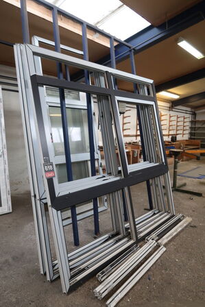 4 stk. Vinduespartier, Plast - Ubrugt (Uden glas)