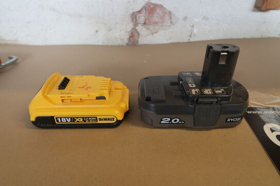 DeWalt & Ryobi batteri MOMSFRI