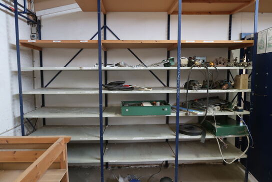 5 fag stålreoler & stige 