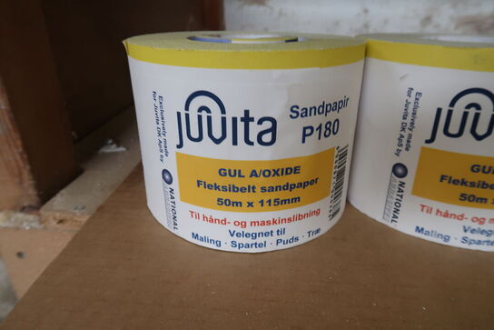 5 ruller sandpapir MOMSFRI