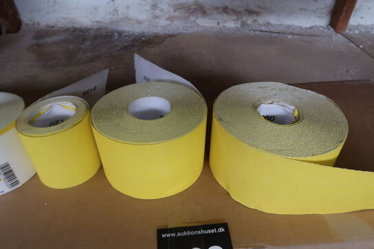 5 ruller sandpapir MOMSFRI