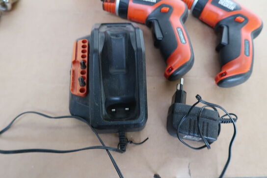 2 stk. Black & Decker akku skruemaskiner MOMSFRI