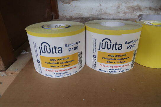 5 ruller sandpapir MOMSFRI
