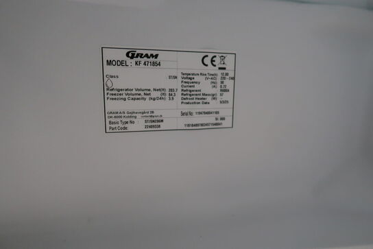 Køle/fryseskab GRAM KF 471854