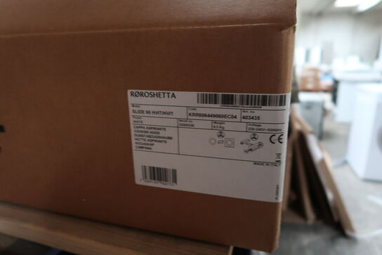 Emhætte RØROSHETTA SLIDE 60 HVIT