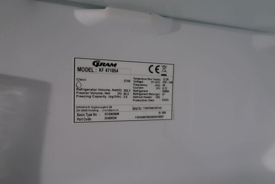 Køle/fryseskab GRAM KF 471854