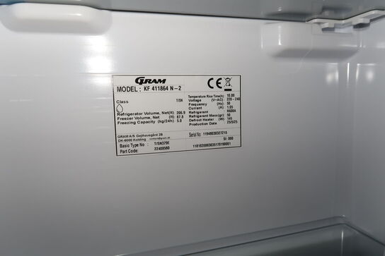 Køle/fryseskab GRAM KF 411864 N-2