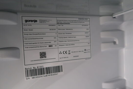 Køle/fryseskab GORENJE N619EAW4