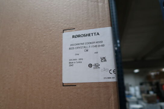 Emhætte RØROSHETTA 8025 CRYSTALL F-1140