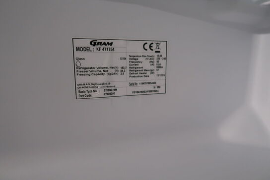 Køle/fryseskab GRAM KF 471754