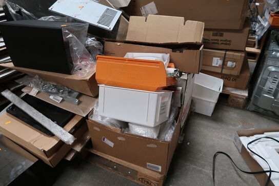 Palle med div. Tilbehør til emhætte m.m.