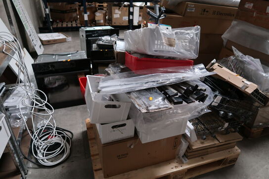 Palle med div. Reservedele til opvaskemaskiner m.m.