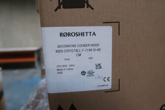 Emhætte RØROSHETTA 8025 CRYSTALL F-1140