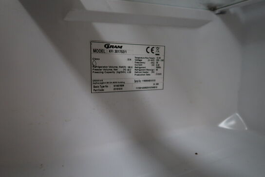 Køle/fryseskab GRAM KFI 301752/1