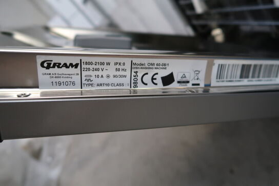 Opvaskemaskine GRAM OMI 60-08/1
