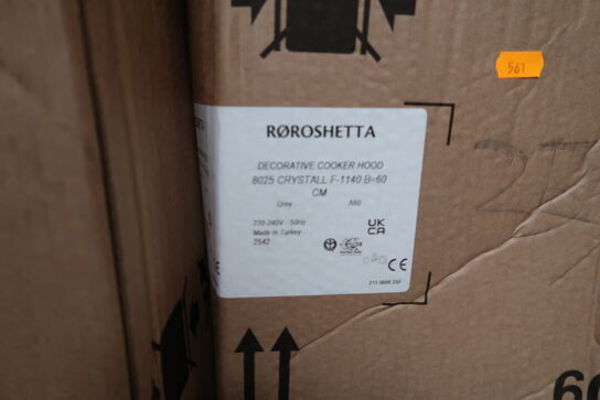 Emhætte RØROSHETTA 8025 CRYSTALL F-1140