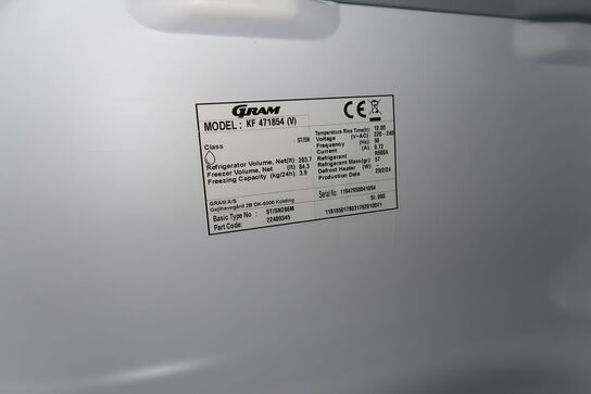 Køle/fryseskab GRAM KF 471854 (V)