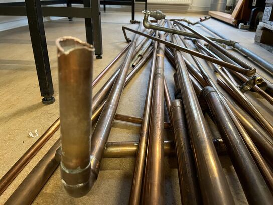 Kobber rør i blandet længde