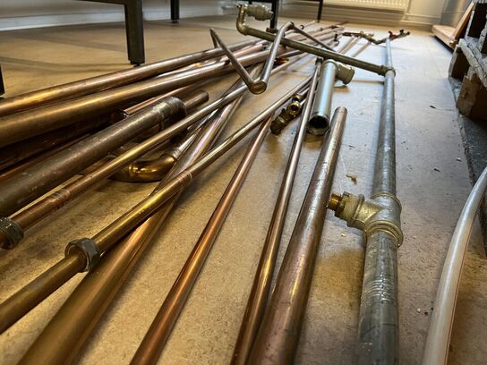 Kobber rør i blandet længde