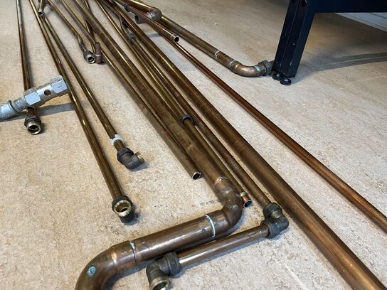 Kobber rør i blandet længde