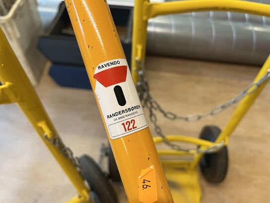 3.Stk. Gasflaske holder på hjul