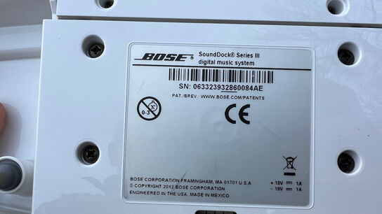 Højtaler, BOSE SOUNDDOCK Serie 3 til iPhone