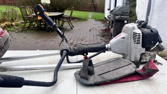 5 stk. have maskiner, kædesav, busrydere og hækklippere