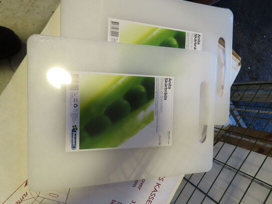 4 stk. skærebrædt, med og uden saftrille