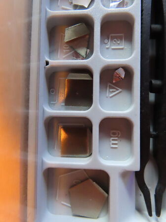 Kalibrationslodder messing,  1mg-1kg, KERN & SOHN  M1,  G8 -886