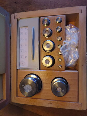 Kalibrationslodder messing,  1mg-1kg, KERN & SOHN  M1,  G8 -886