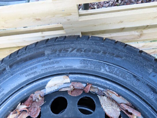 4 stk. sommerdæk på fælge, 215/60R17C 104/102H