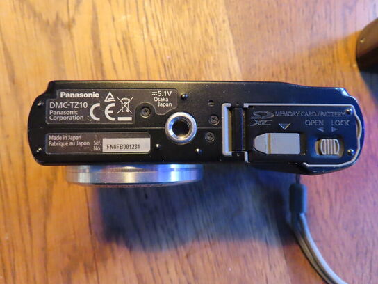 2 stk. kamera, LUMIX DMC-TZ10 og DMC-TZ20