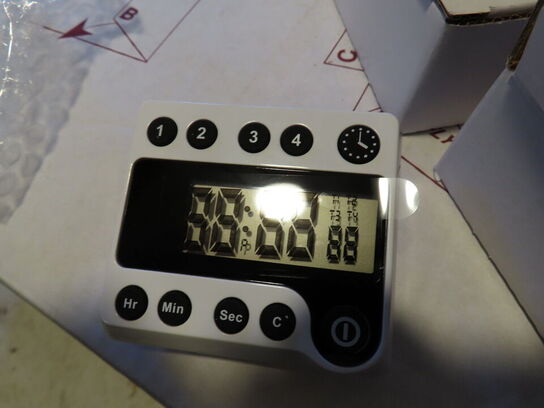 4 stk. digital multitimer/æggeur