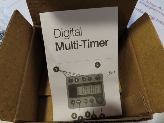 4 stk. digital multitimer/æggeur