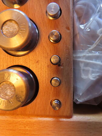 Kalibrationslodder messing,  1mg-1kg, KERN & SOHN  M1,  G8 -886