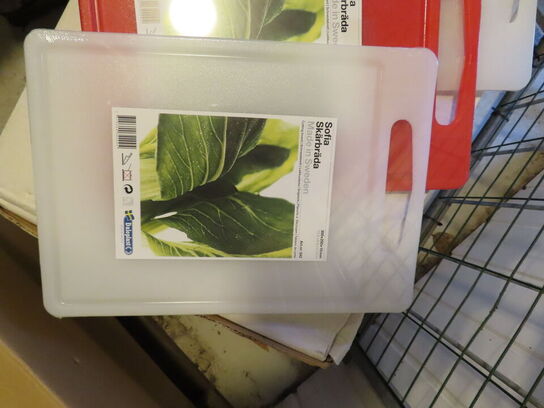 4 stk. skærebrædt, med og uden saftrille