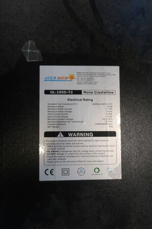 4 stk. solcellepaneler ULICA SOLAR UL-195D-72