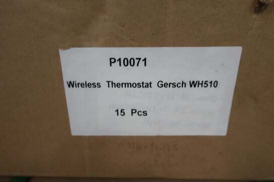 15 stk. trådløse termostater ROOM THERMOSTAT WH501RF