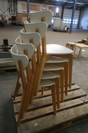 5 stk. stabelstole