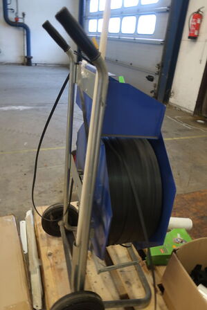 Båndstrammervogn samt båndstrammer