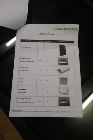 2 stk. luftsolfanger SCANHEAT XL650