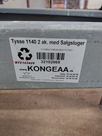 Trailer/salgsvogn TYSSE  Tabu1