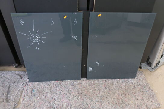 2 stk. glastavler LINTEX