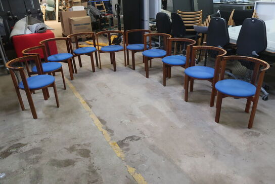 10 stk. spisebord stole NIELS JØRGEN HAUGESEN