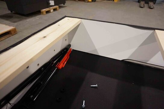 Nordisk fjer B90 seng med opbevaring 140x200 cm Antracit 