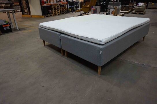 Huma Nordic boxmadrasseng 180x200 cm Lysegrå 